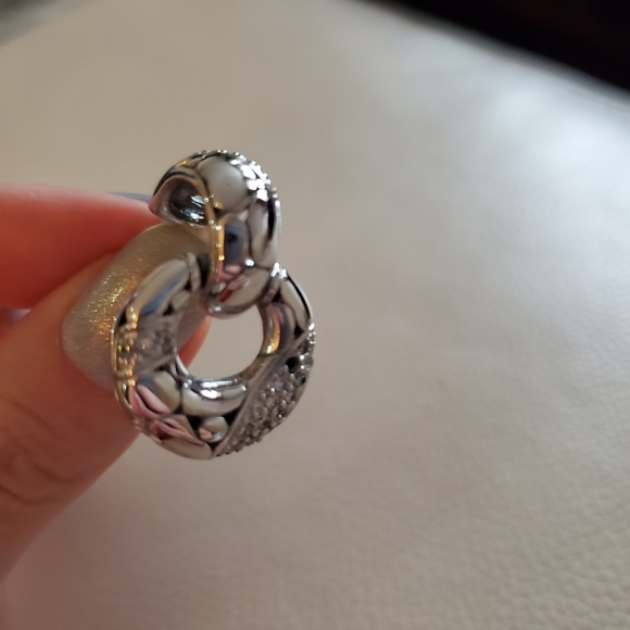 Drop earings with hoops - Picture 2 of 6